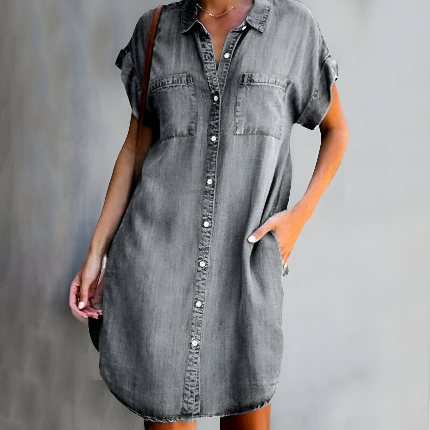 Elin™ Casual Button Down Overhemd