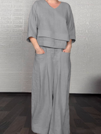 Schneider | Relaxte Katoen-Linen Set