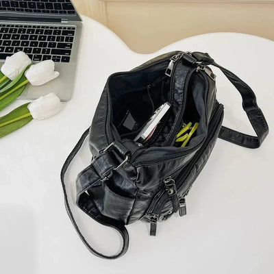 Yara | Klassieke Schoudertas Met Rits