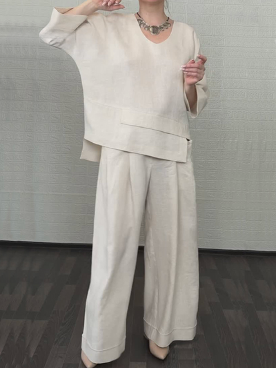 Schneider | Relaxte Katoen-Linen Set