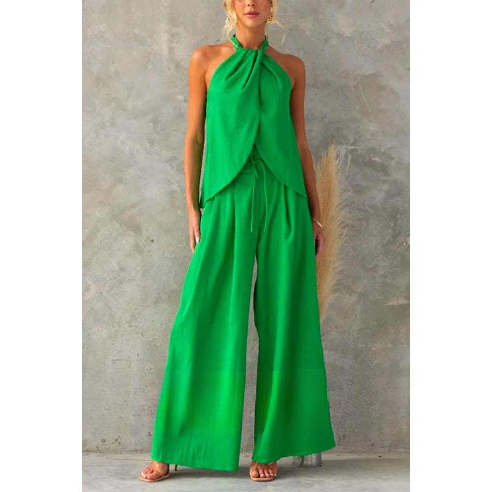 Chantal – Halterbroekenset met Split