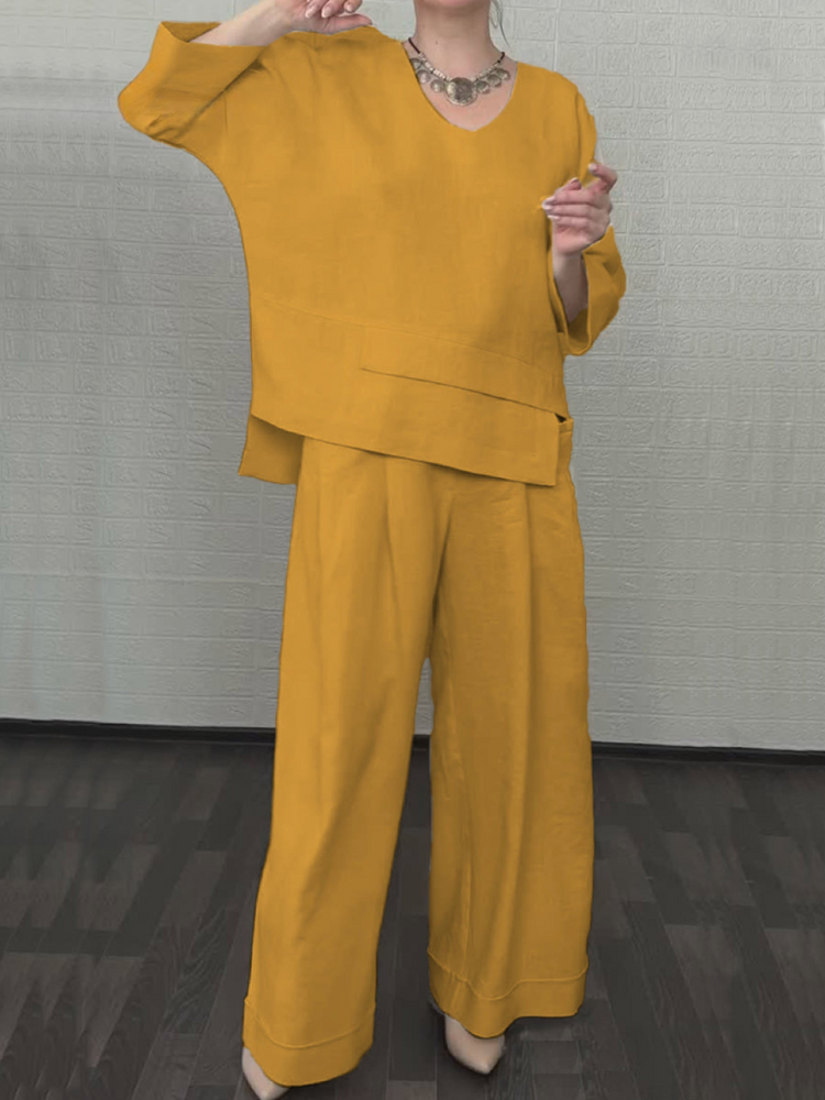 Schneider | Relaxte Katoen-Linen Set