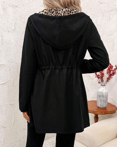 Lotte™ – Omkeerbare Mantel met Capuchon en Luipaardprint