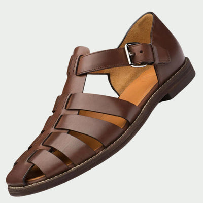 LuxeLeren | Premium Leren Sandalen voor Heren
