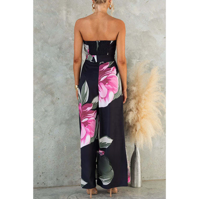 Dineke – Strapless Jumpsuit met Bloemenprint