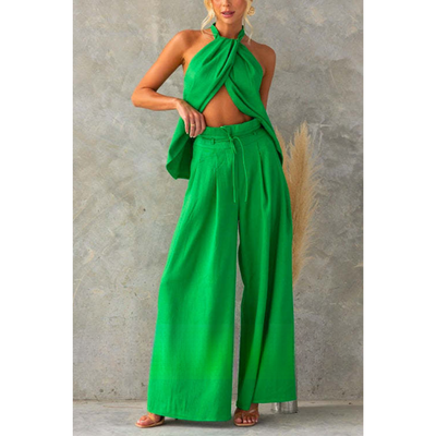 Chantal – Halterbroekenset met Split