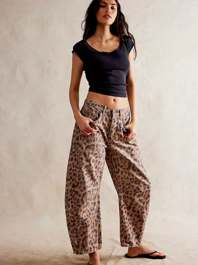 Maud | Comfortabele Leopard Broeken