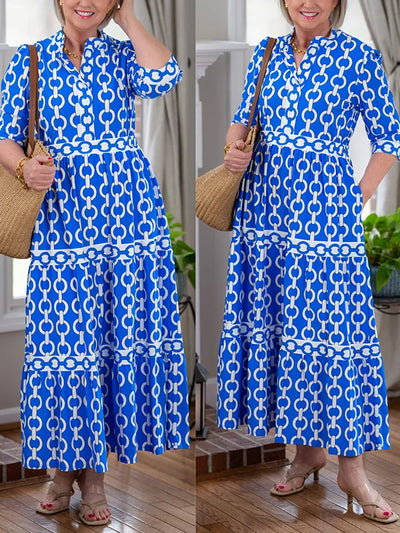 Yara – Midi Dress met kettingen