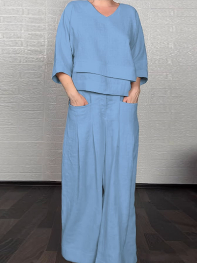 Schneider | Relaxte Katoen-Linen Set