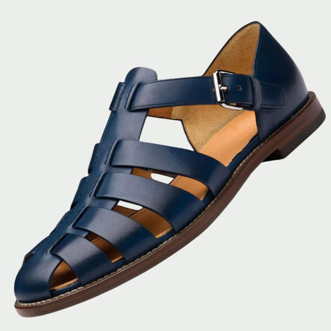 LuxeLeren | Premium Leren Sandalen voor Heren