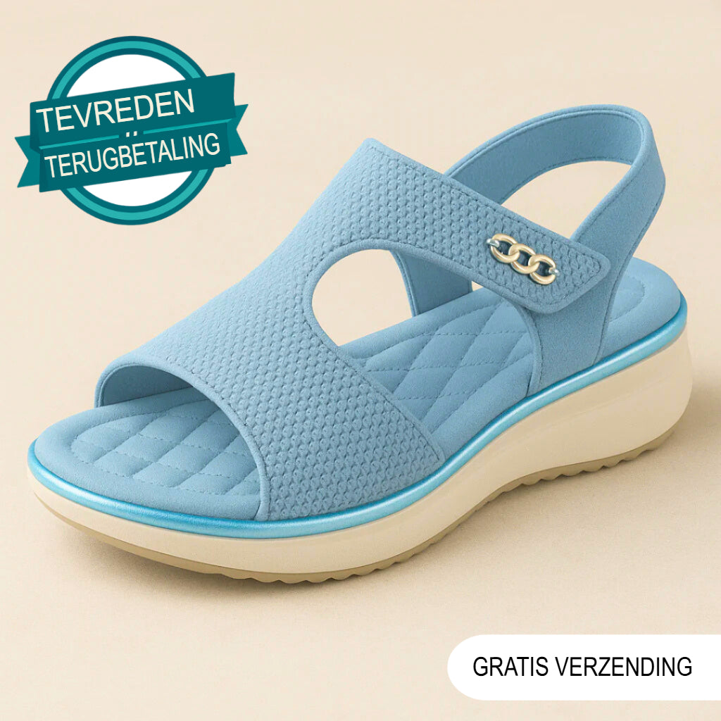 CloudStep Amsterdam™ | Comfort Sandaal met Plateauzool