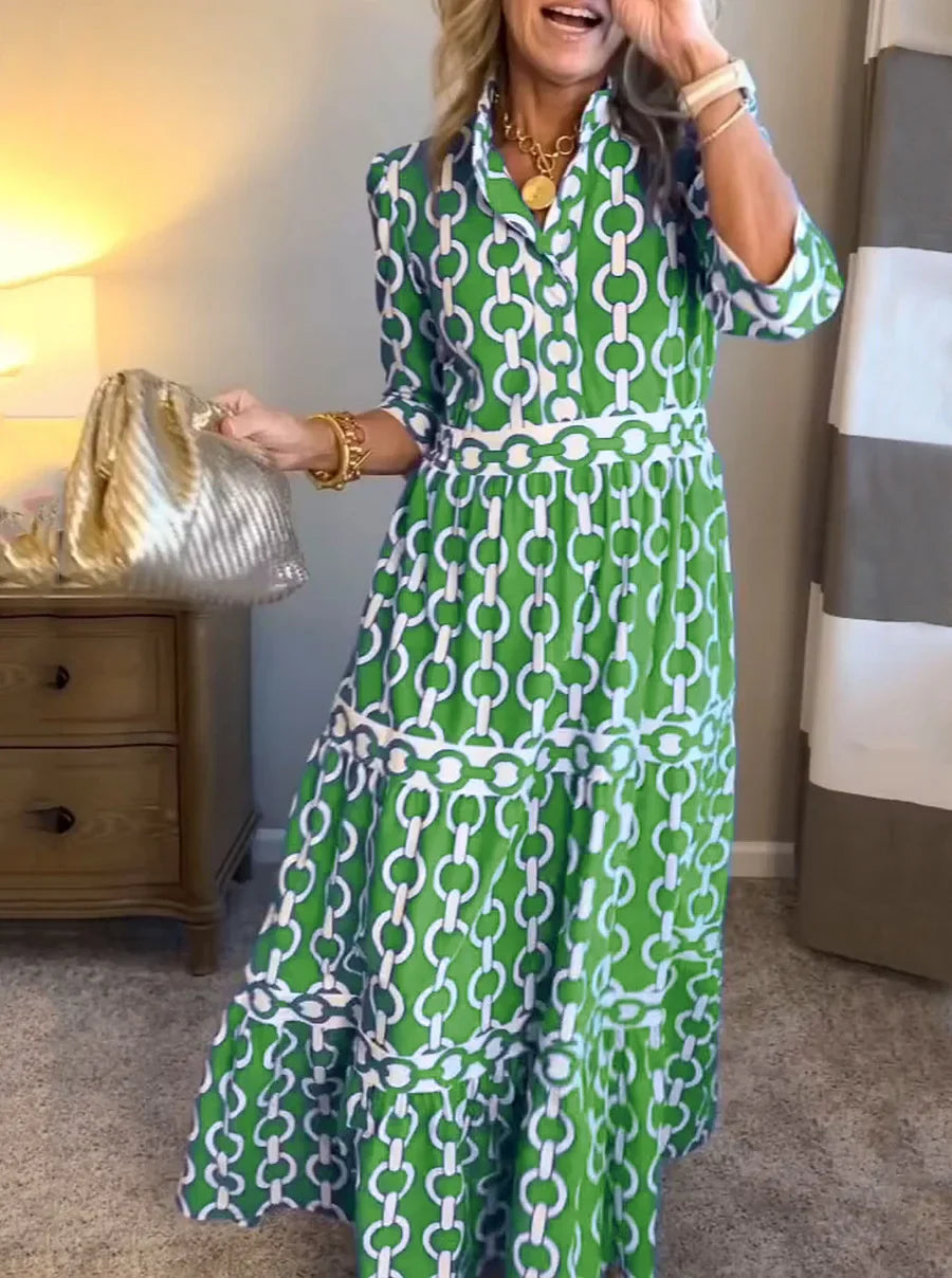 Yara – Midi Dress met kettingen