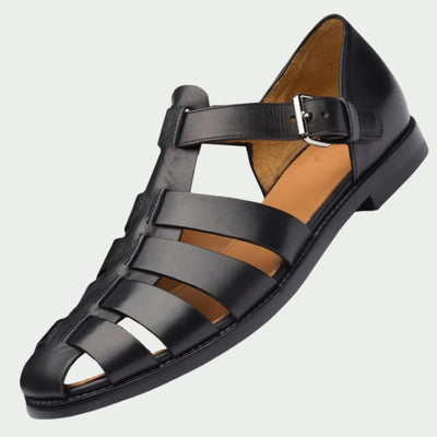 LuxeLeren | Premium Leren Sandalen voor Heren