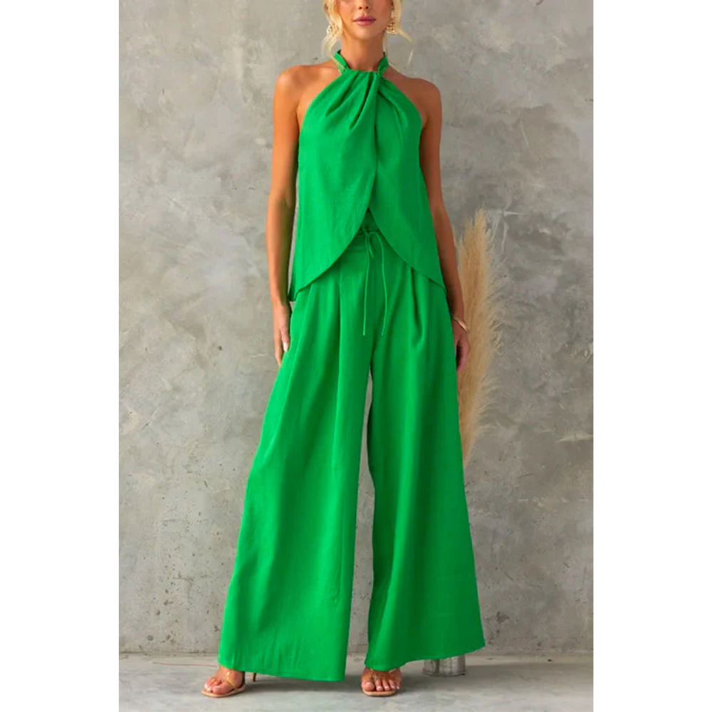 Chantal – Halterbroekenset met Split