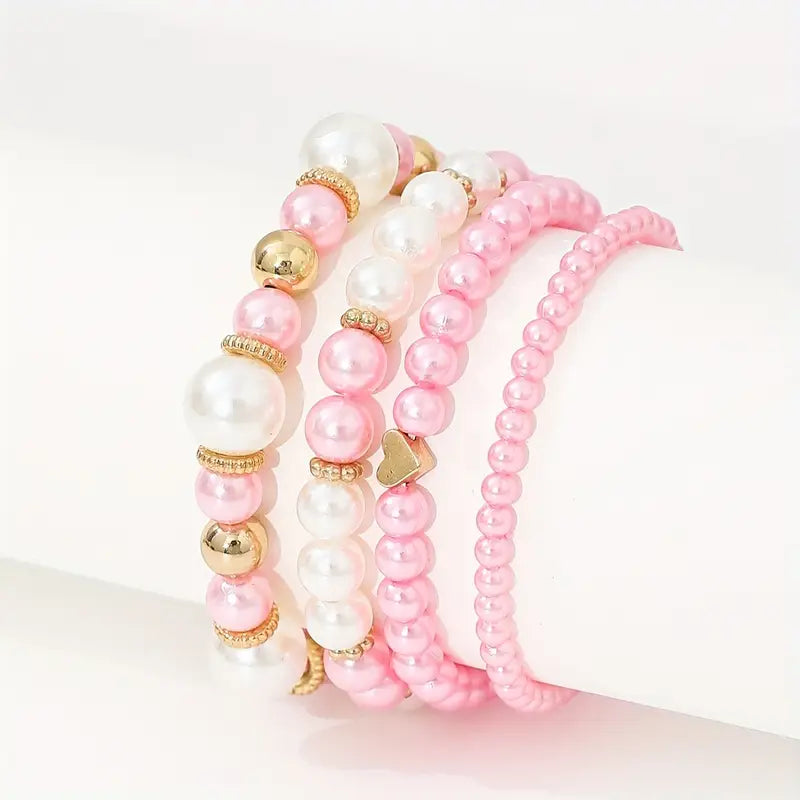 Pearl Harmony Armbanden | Samen tegen borstkanker (1+1 GRATIS)
