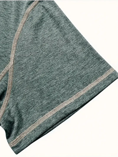 Orazio™ | Korte Mouw T-Shirt met Knopen