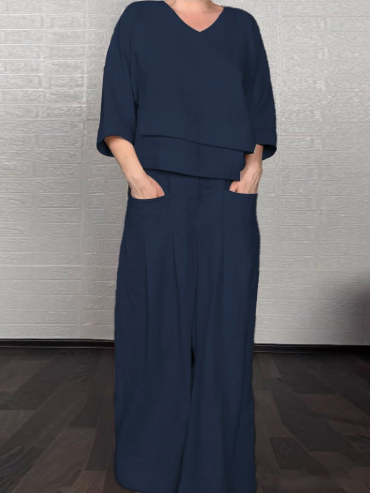 Schneider | Relaxte Katoen-Linen Set