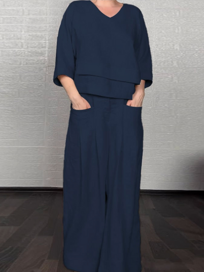 Schneider | Relaxte Katoen-Linen Set