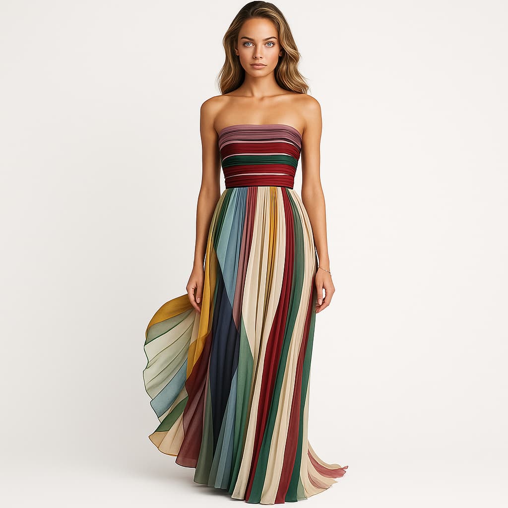 Sofie | Kleurrijke maxi jurk