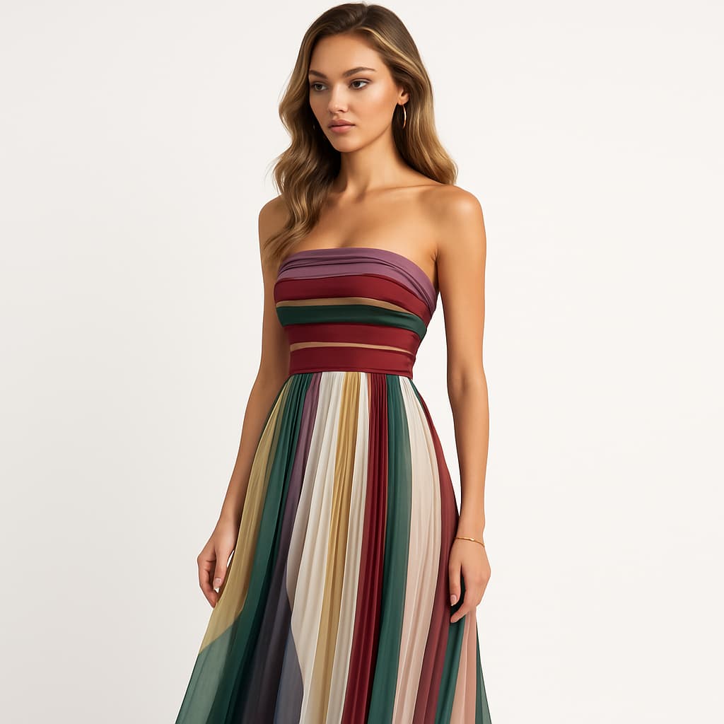 Sofie | Kleurrijke maxi jurk