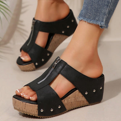 Sarah | Zip-Up Orthopedische Sandalen