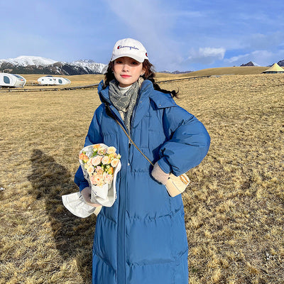 GIGATY™ – Klassieke Gewatteerde Lange Jas met Capuchon