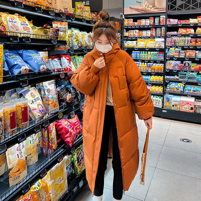 GIGATY™ – Klassieke Gewatteerde Lange Jas met Capuchon