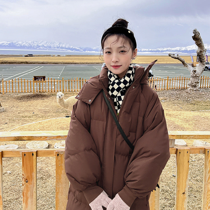 GIGATY™ – Klassieke Gewatteerde Lange Jas met Capuchon