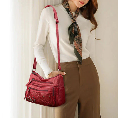 Yara | Klassieke Schoudertas Met Rits