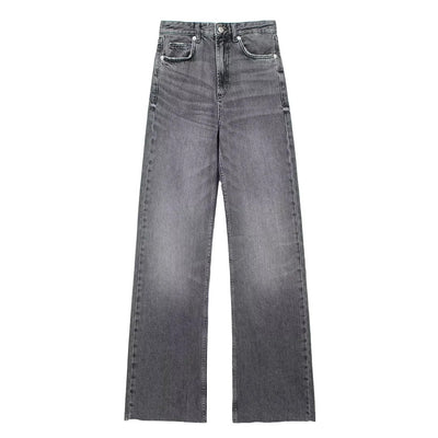 ElvaMode | Grijze Damesbroek Wide Leg