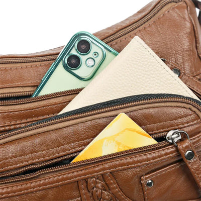 Yara | Klassieke Schoudertas Met Rits