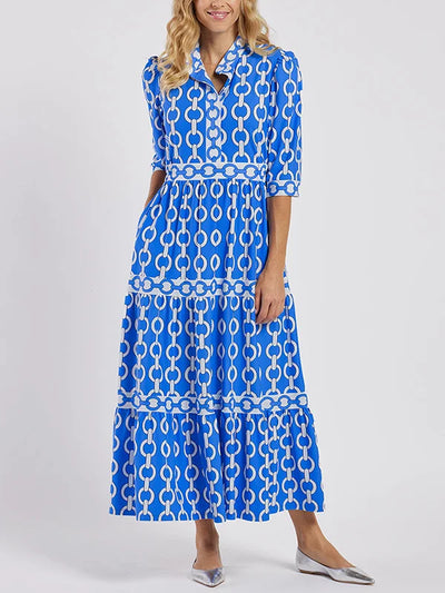 Yara – Midi Dress met kettingen