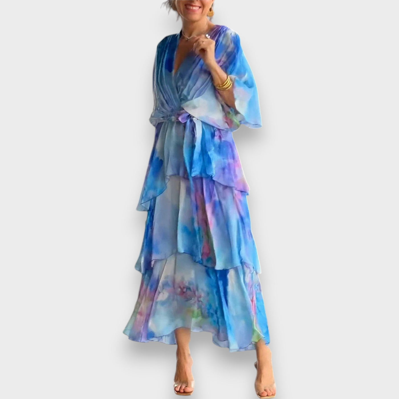 Aafke – Prachtige Jurk met V-hals