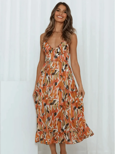 Chiara™ | Kleurrijke Midi Jurk