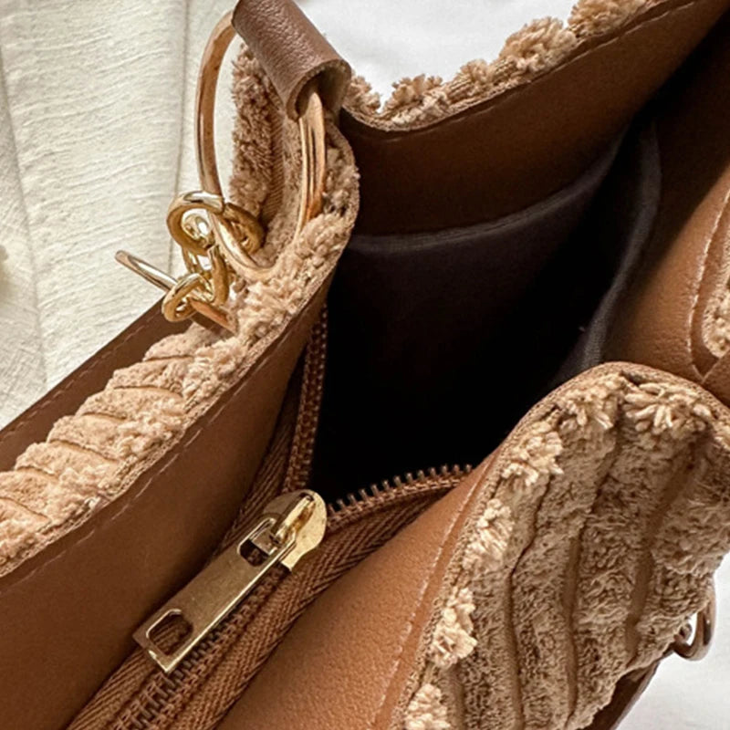 Sanne | Elegante Ribfluwelen Shopper