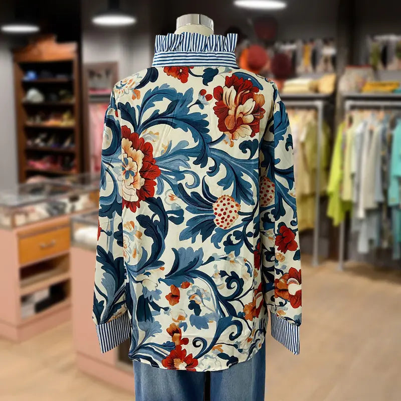 Maud | Vintage Bloemen Blouse