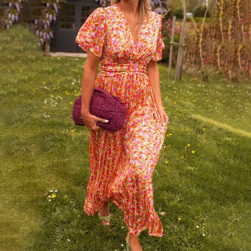 Tessa – Klassieke V-hals Jurk