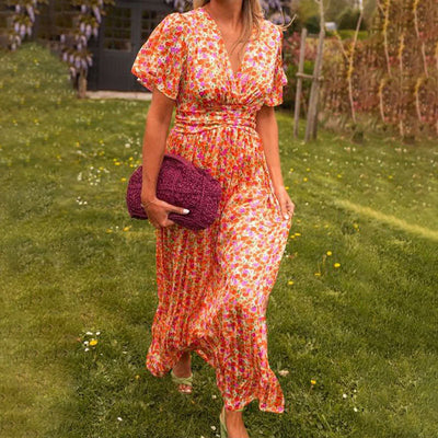 Tessa – Klassieke V-hals Jurk