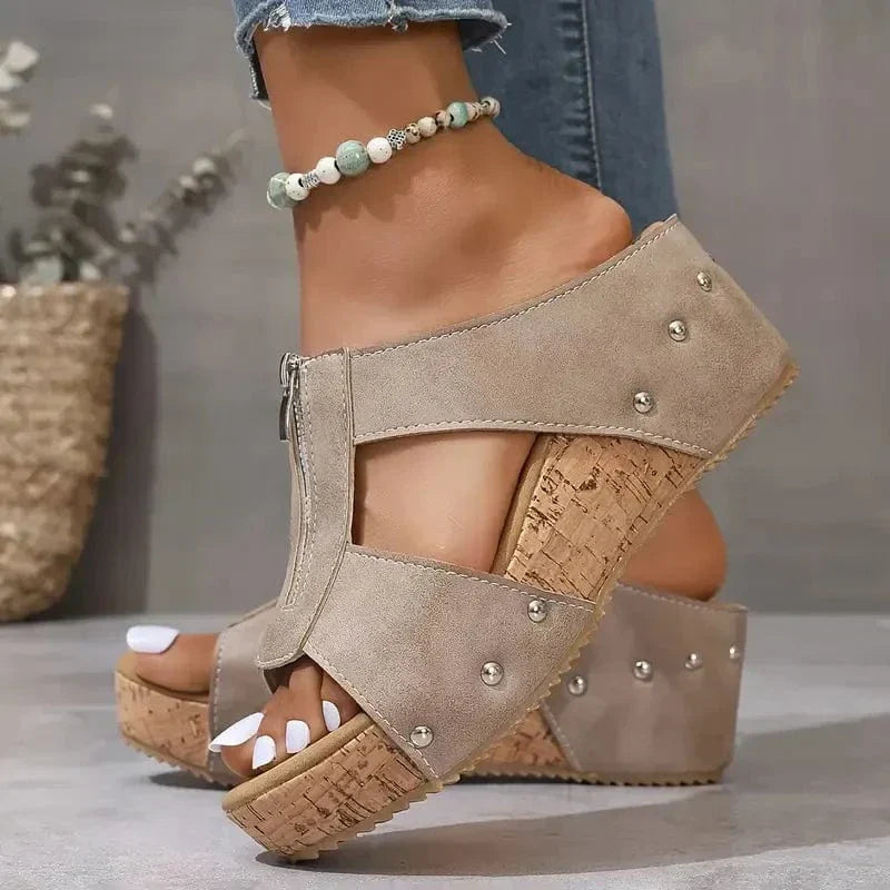 Sarah | Zip-Up Orthopedische Sandalen