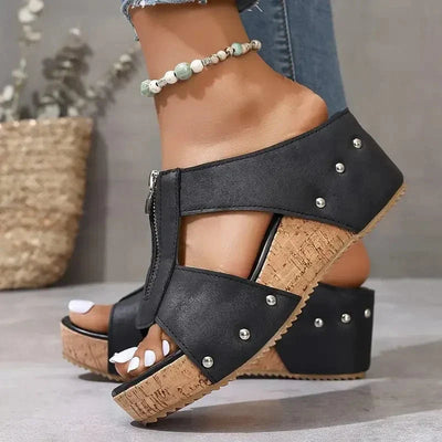 Sarah | Zip-Up Orthopedische Sandalen